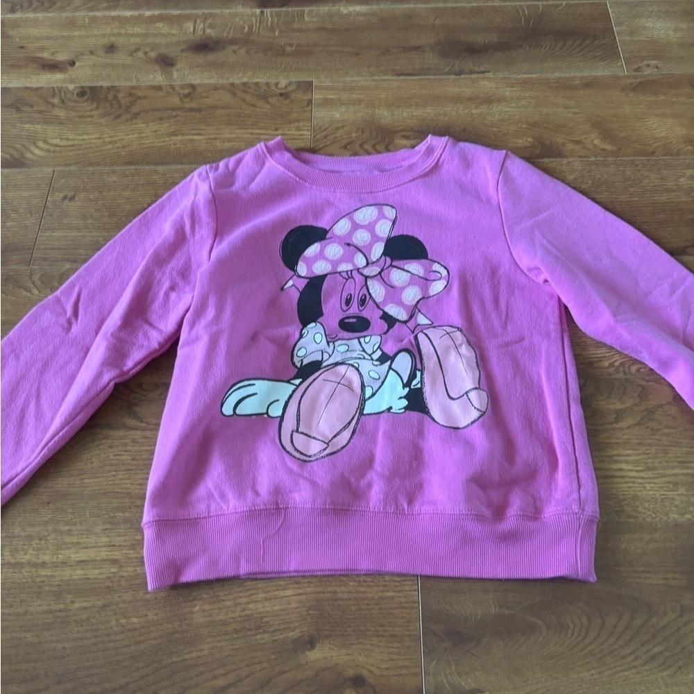Disney Pink Minnie Mouse Sweatshirt in size 7/8